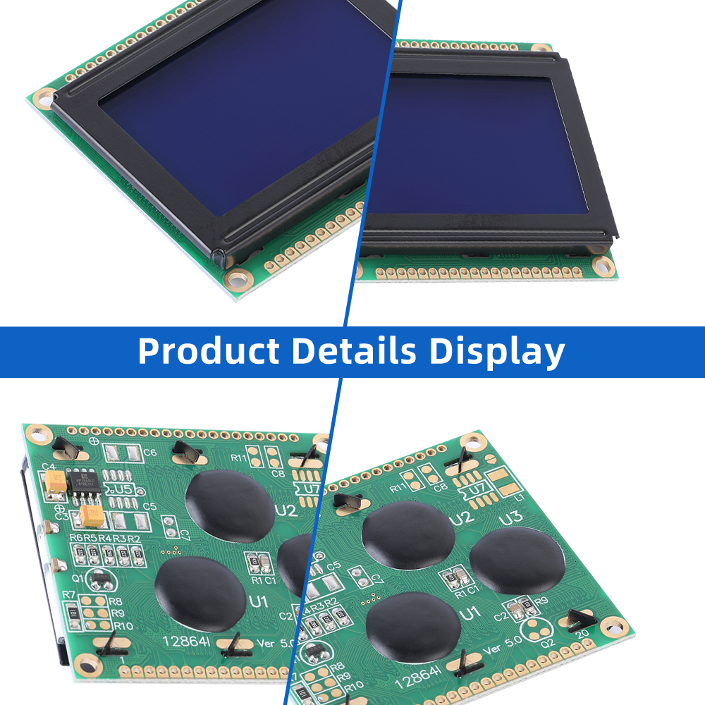 Blue Film 12864I LCD Display Module Graphic Dot Matrix Module Text Display LCD Screen Controller SBN0064 - Image 5