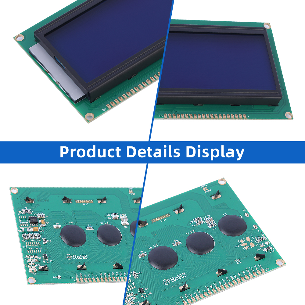 Blue Film 12864J-13 LCD Display Export Quality Controller SBN0064 LCM Module - Image 5
