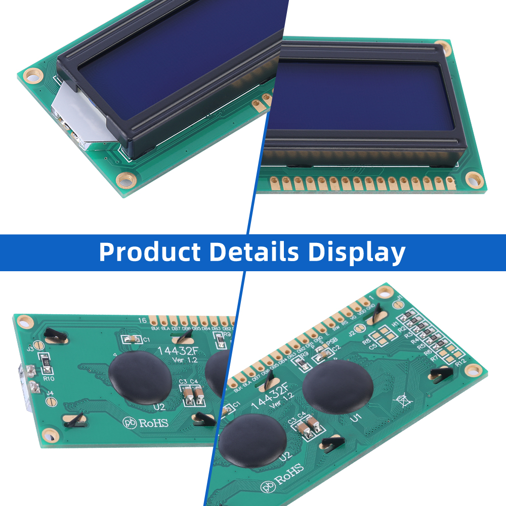 Blue Film 14432F 80X36X12.2MM Serial SPI/Parallel Graphics 5V LCD Module Display LCM ST7920/AIP31020 - Image 5