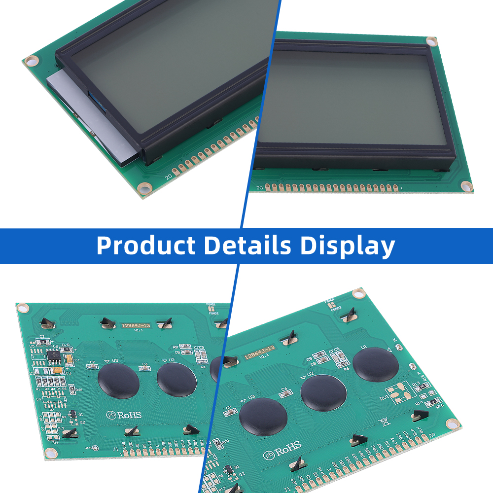 Grey Film 12864J-13 128*64 Graphic Dot Matrix Module Controller SBN0064 With Multiple Languages - Image 5