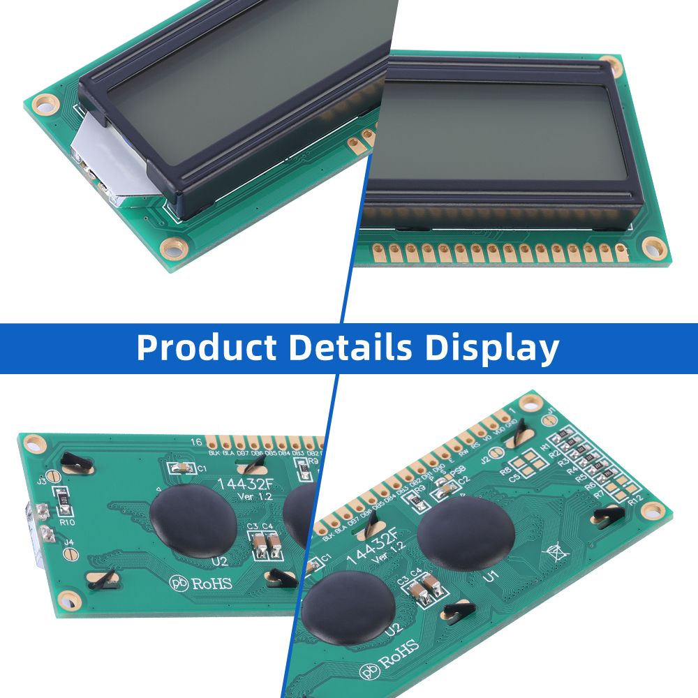 Grey Film 14432F Supports 3.3V And 5V Optional Parallel Graphic LCD Module Display Screen - Image 5