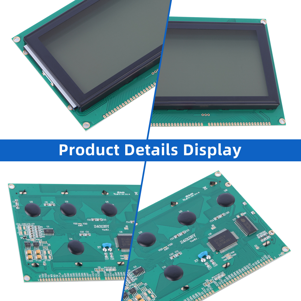 Grey Film 240128Y 144X104X12MM UCI6963C LCM Monochrome LCD Module Original T6963C - Image 5