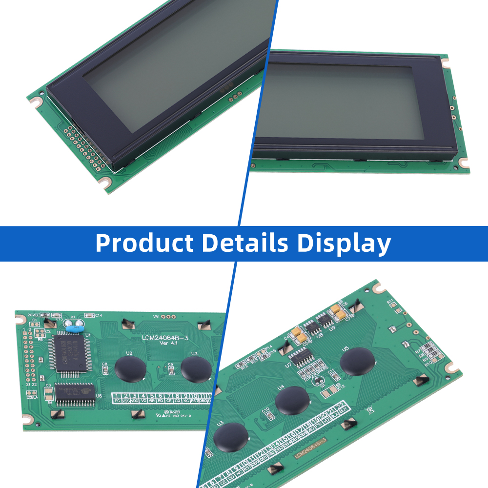 Grey Film 5.7-Inch LCM24064B-3 Graphic LCD Display Screen LCD Uv ResiStant Material UC6963 - Image 5