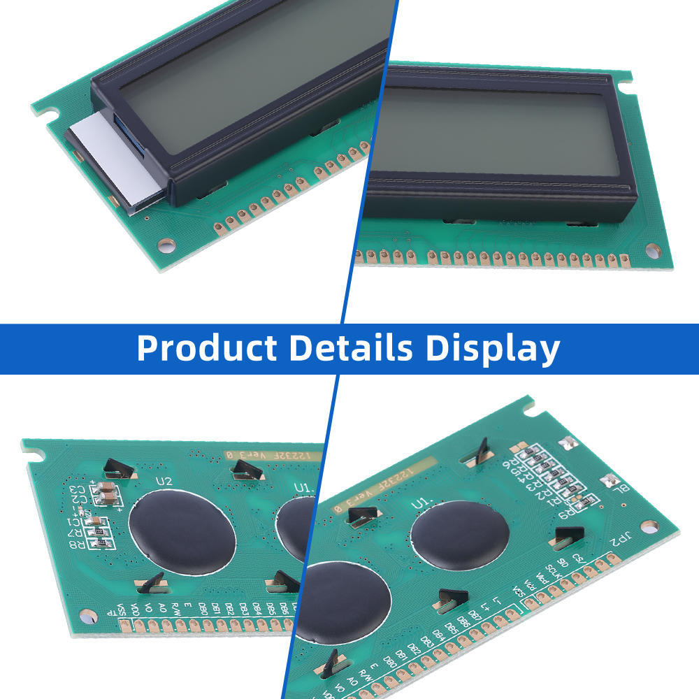 Grey Film 12232F LCD Screen Module 122*32 Character Dot Matrix Screen Controller ST7920 Voltage 5V 3.3V - Image 5
