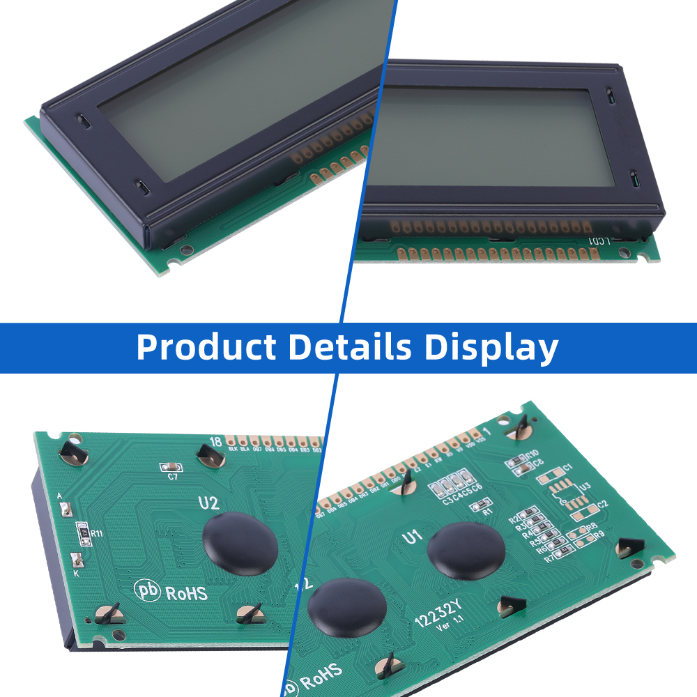 Grey Film 12232Y Display Module Parallel Port LCD Screen 18PIN Standard Interface 122X32 Graphic Screen - Image 5