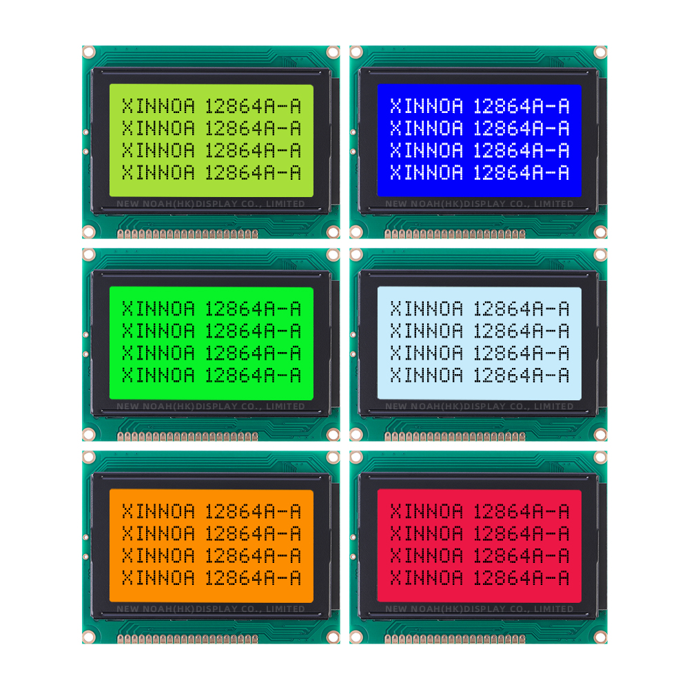 Blue Film 12864A-A Working Temperature LCD Display With Backlight 20PIN 5V Parallel Port 12864 Panel - Image 6